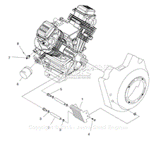 Generac 005442-0 (GTH990) Parts Diagram for Carburetor/Air Intake