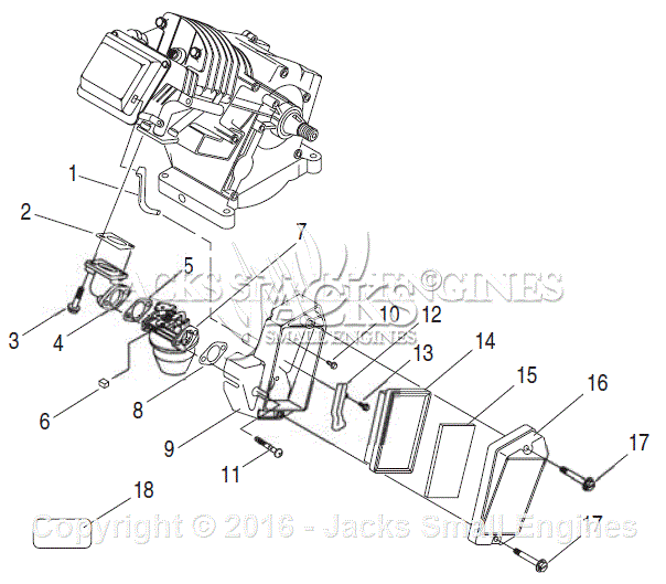 Generac GH220 Parts Diagram for Carburetor