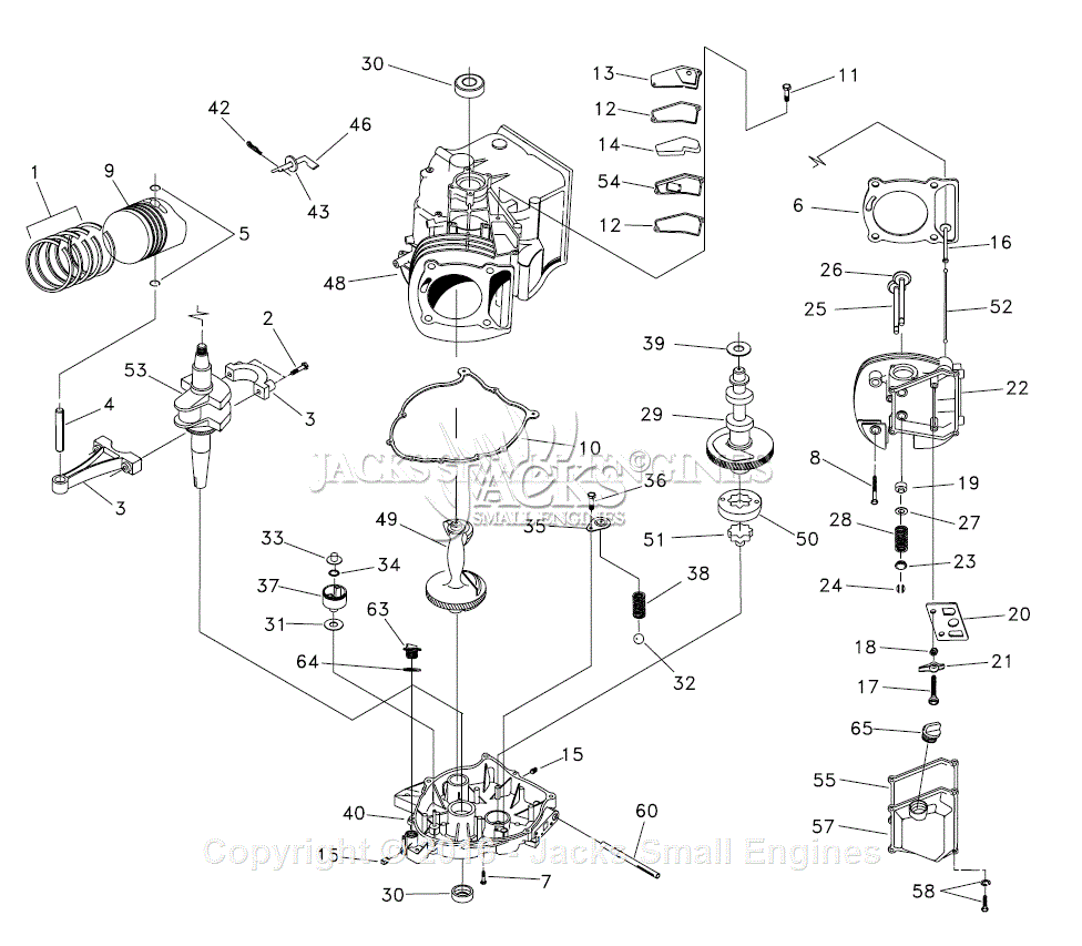 Generac 00919-1 Parts Diagram for Engine