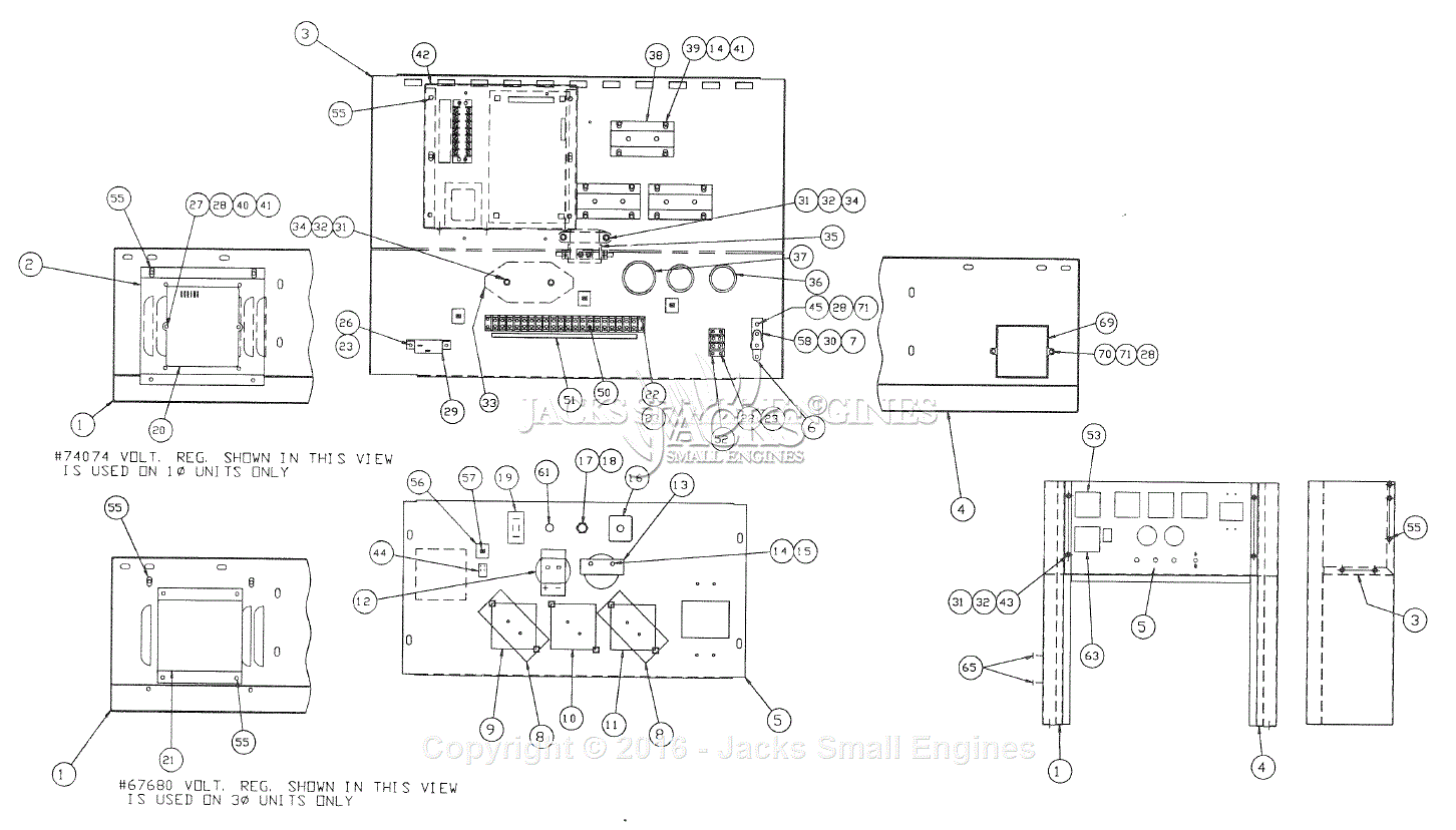 Generac 0977-0 Parts Diagram for Control Panel portable generators wiring diagram 