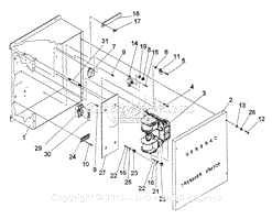 Generac 4109-2 Parts Diagram for Transfer Switch