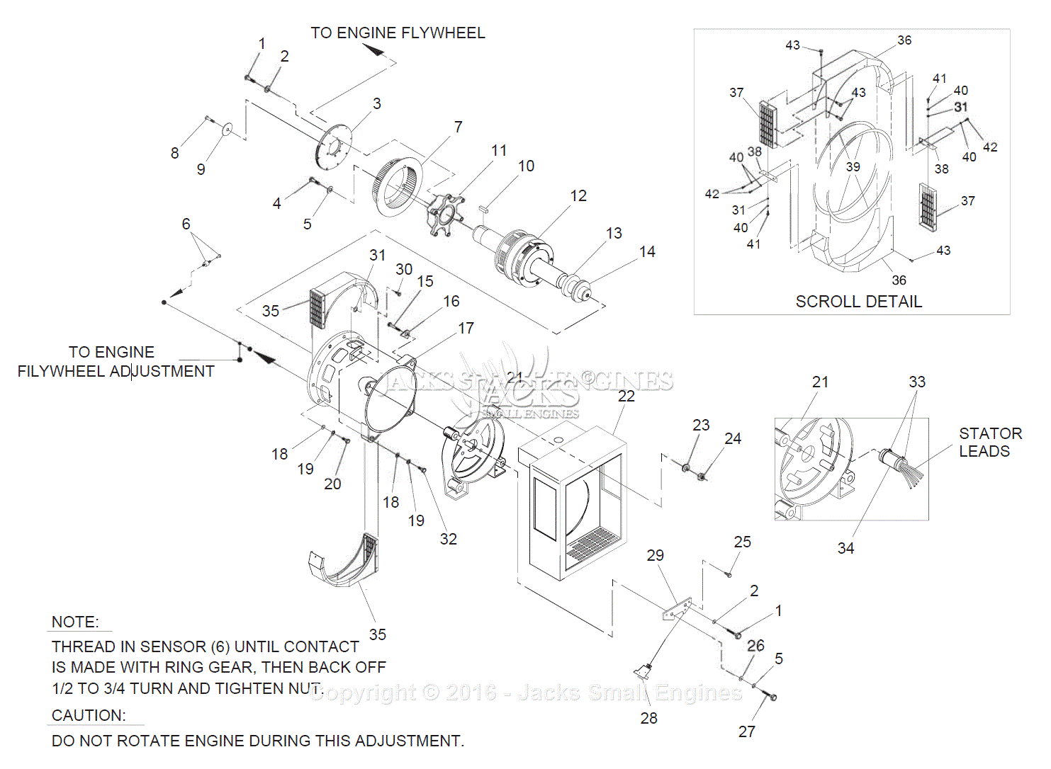 Generac 4373-4 Parts Diagram for Generator