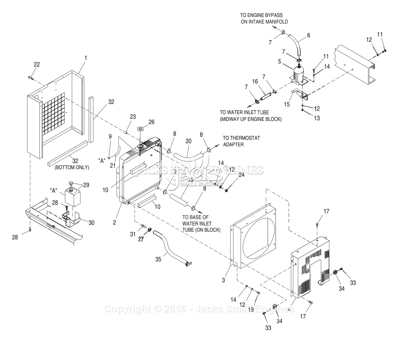 Generac 4725 1 Parts Diagram For Radiator