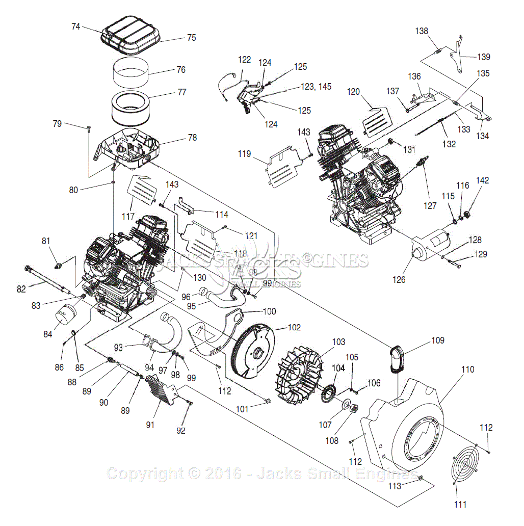 Generac 4759-2 After-SN-3999625 Parts Diagram for Engine GT990/760 II