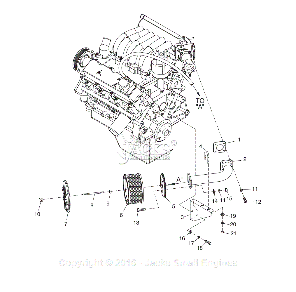 Generac 4917-3 Parts Diagram for Air Cleaner