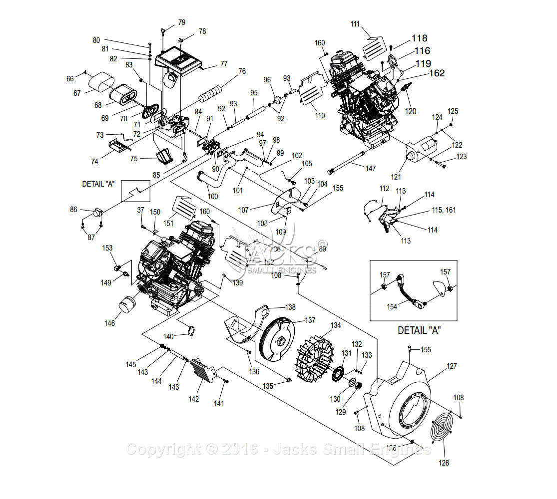 Generac 4987-1 Parts Diagram for GT-990 Engine (Page 2)