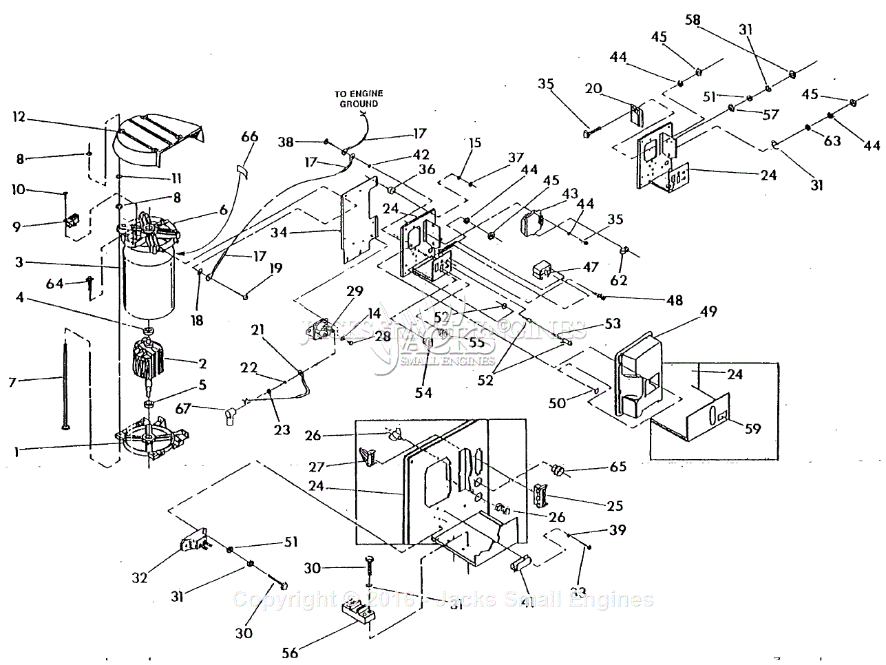 Generac 860-0 Parts Diagram for Control Panel