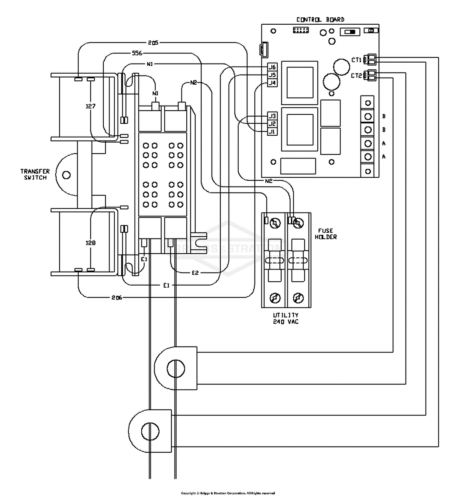 Briggs and Stratton Power Products 071038-00 - 200 Amp Automatic Transfer  Switch w/ACCM3 Parts Diagram for Wiring Diagram - Transfer Switch Generator InterLock Wiring-Diagram Jacks Small Engines