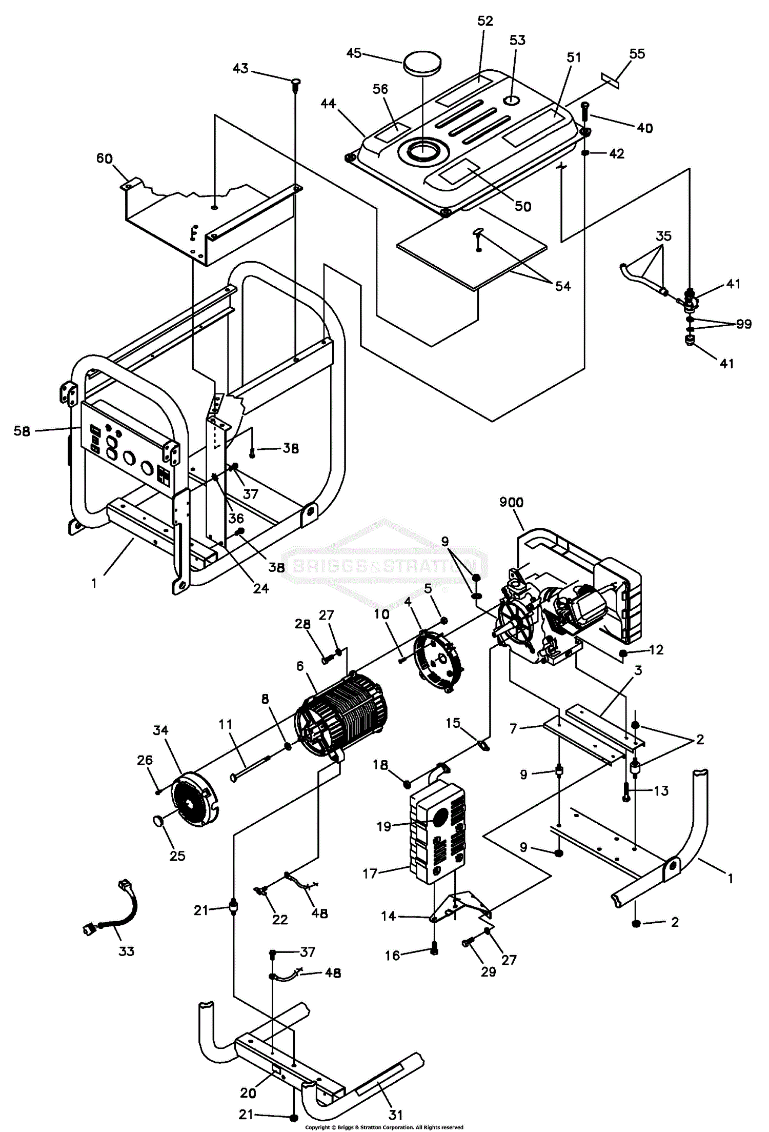 briggs and stratton 450e series parts diagram