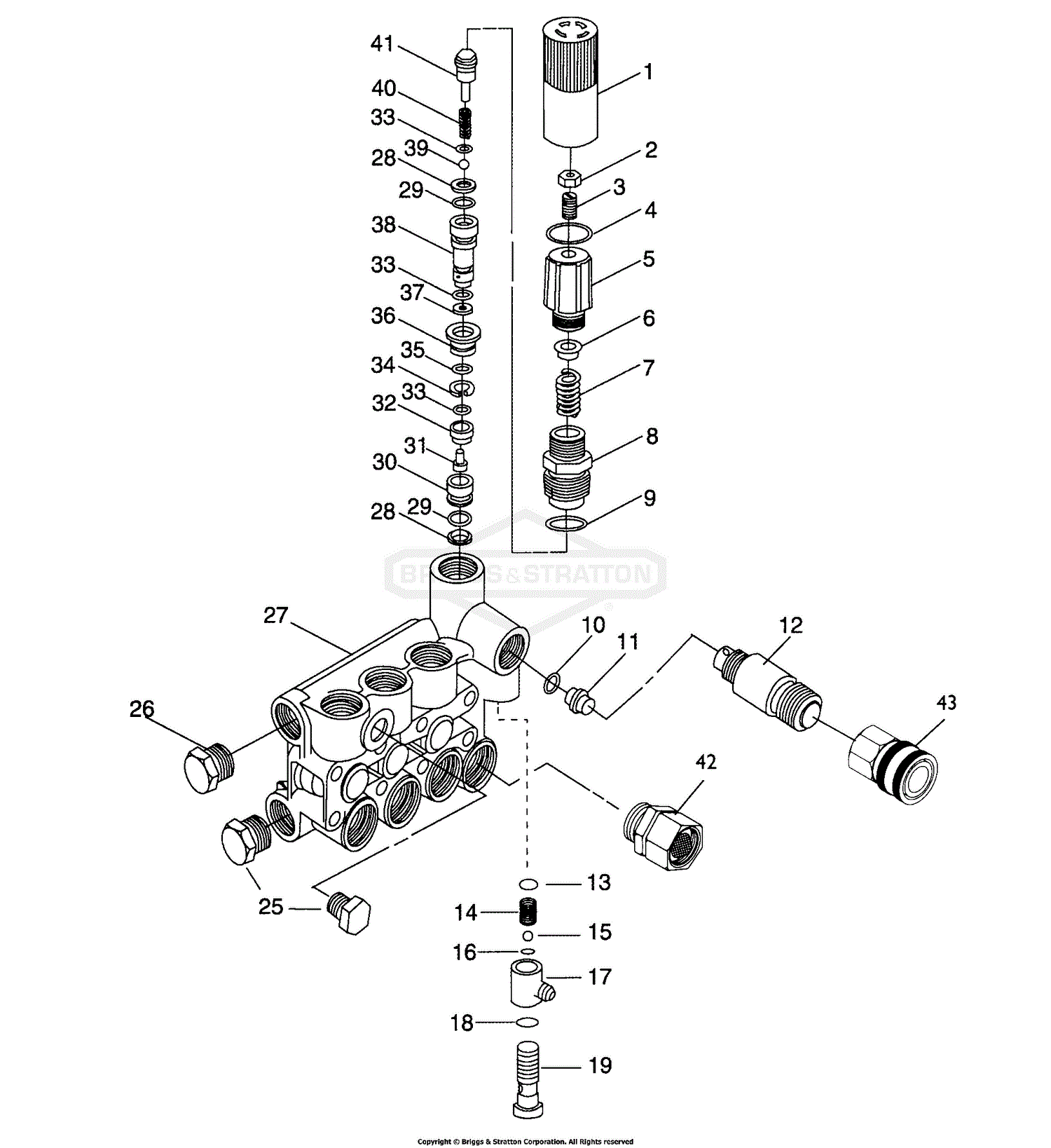 Briggs and Stratton Power Products 1417-1 - 2,500 PSI Parts Diagram for ...