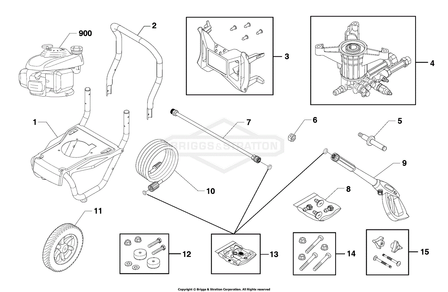 Briggs and Stratton Power Products 020570-01 - 3,000 PSI Power Flow Plus,  Briggs & Stratton Parts Diagram for Power Flow (80005712)