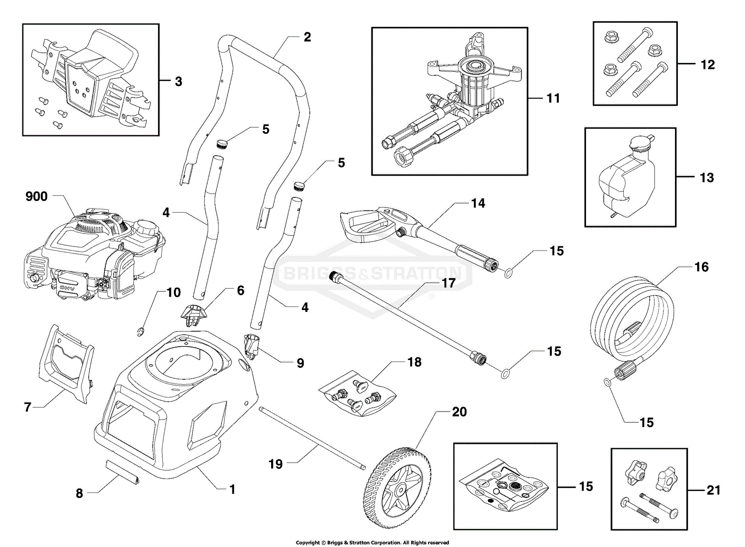 Briggs and Stratton Power Products 020686-01 - 3,100 PSI Briggs ...