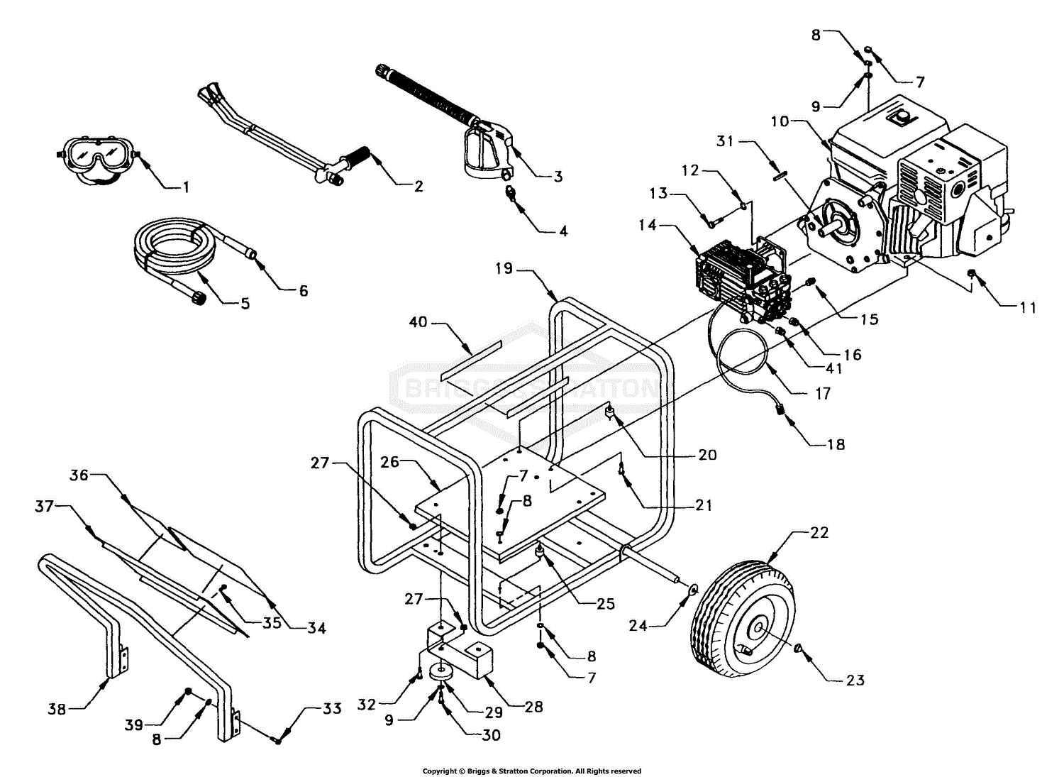 Briggs and Stratton Power Products 10141 3,200 PSI Annov. Pump Parts