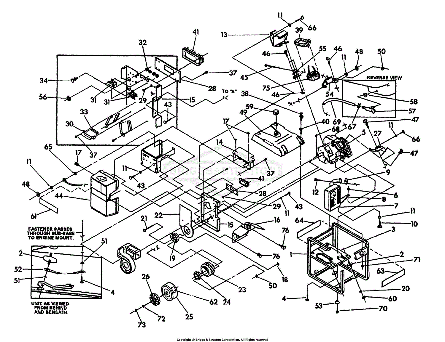 Briggs and Stratton Power Products 9589-0 - CCW170, 170A Parts Diagram ...