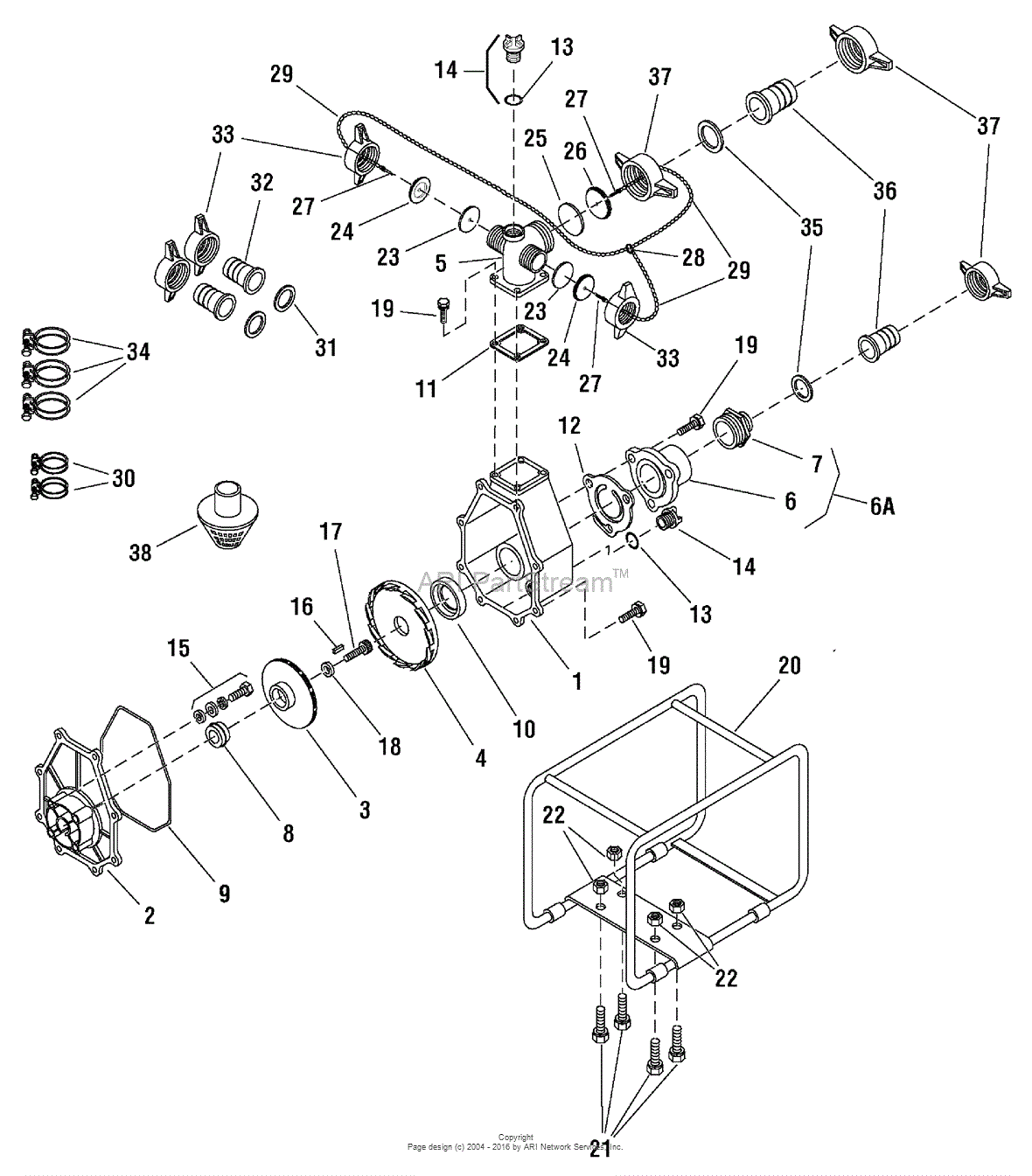 Briggs and Stratton Power Products 073006-0 - WPH2-65, SCH4070BS Parts ...