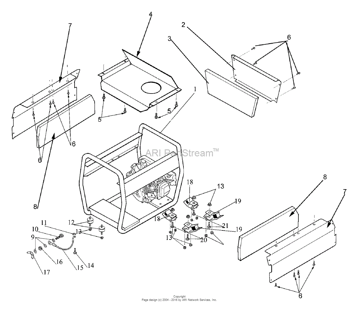 Briggs and Stratton Power Products HPP1612-0 - BSW200AC Parts Diagram ...