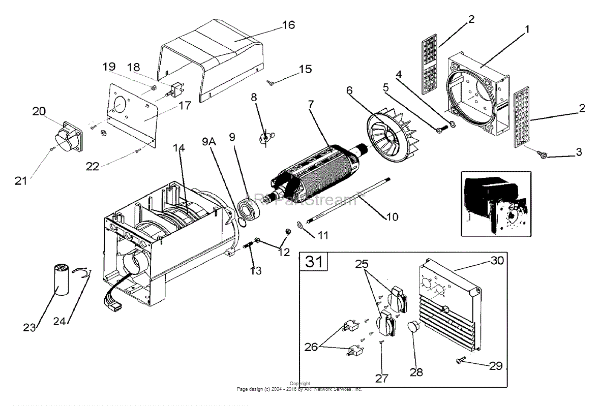 Briggs and Stratton Power Products 1387-3 - ProMax 7500 Parts Diagram ...