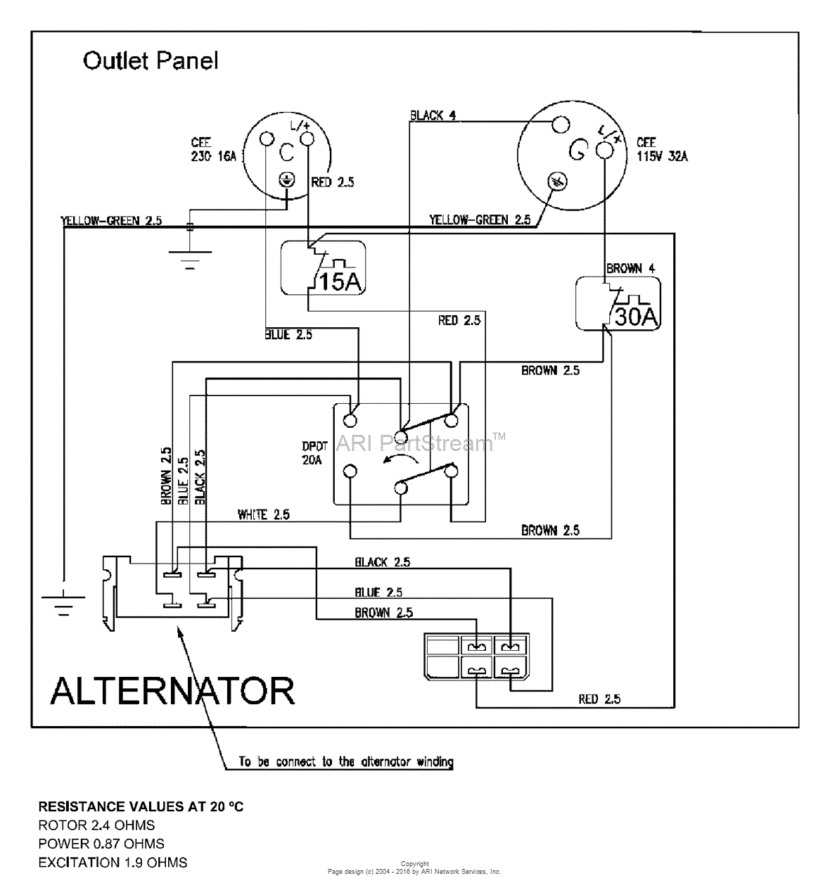 Briggs and Stratton Power Products HPP1634-0 - BSP5500LE Parts Diagram ...