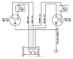 Briggs and Stratton Power Products HPP16342  BSP5500LE Parts Diagram for Alternator Wiring Diagram