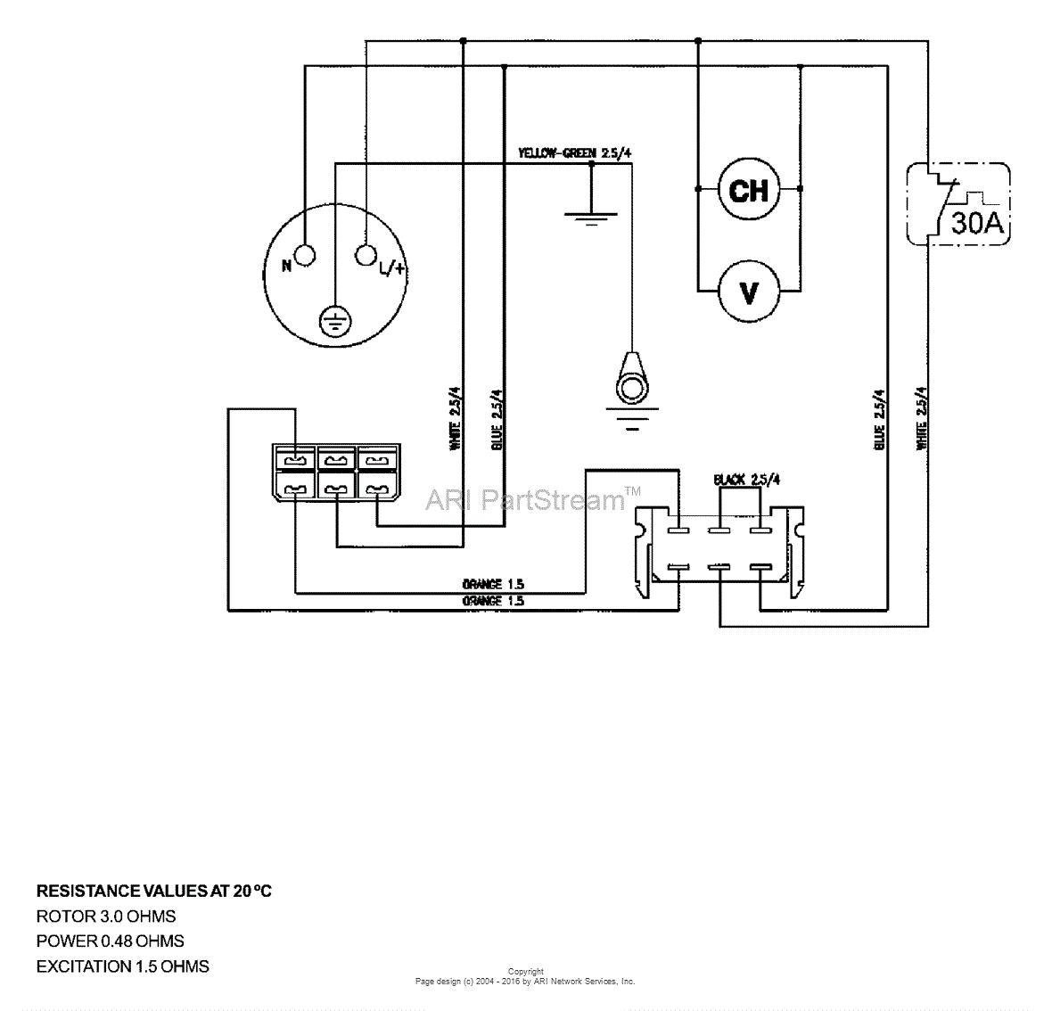 Briggs and Stratton Power Products HPP1839-0 - BSP8500LE Parts Diagram ...