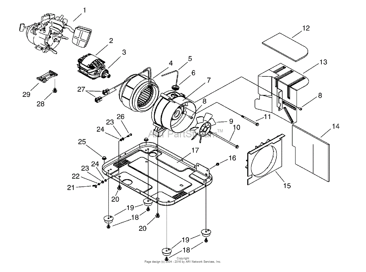 Briggs and Stratton Power Products 1532-1 - 1,000 Watt Parts Diagram ...