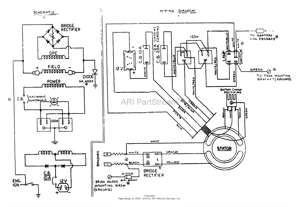Briggs and Stratton Power Products 8845-0 - 580.328320 ... craftsman generator wiring diagram 