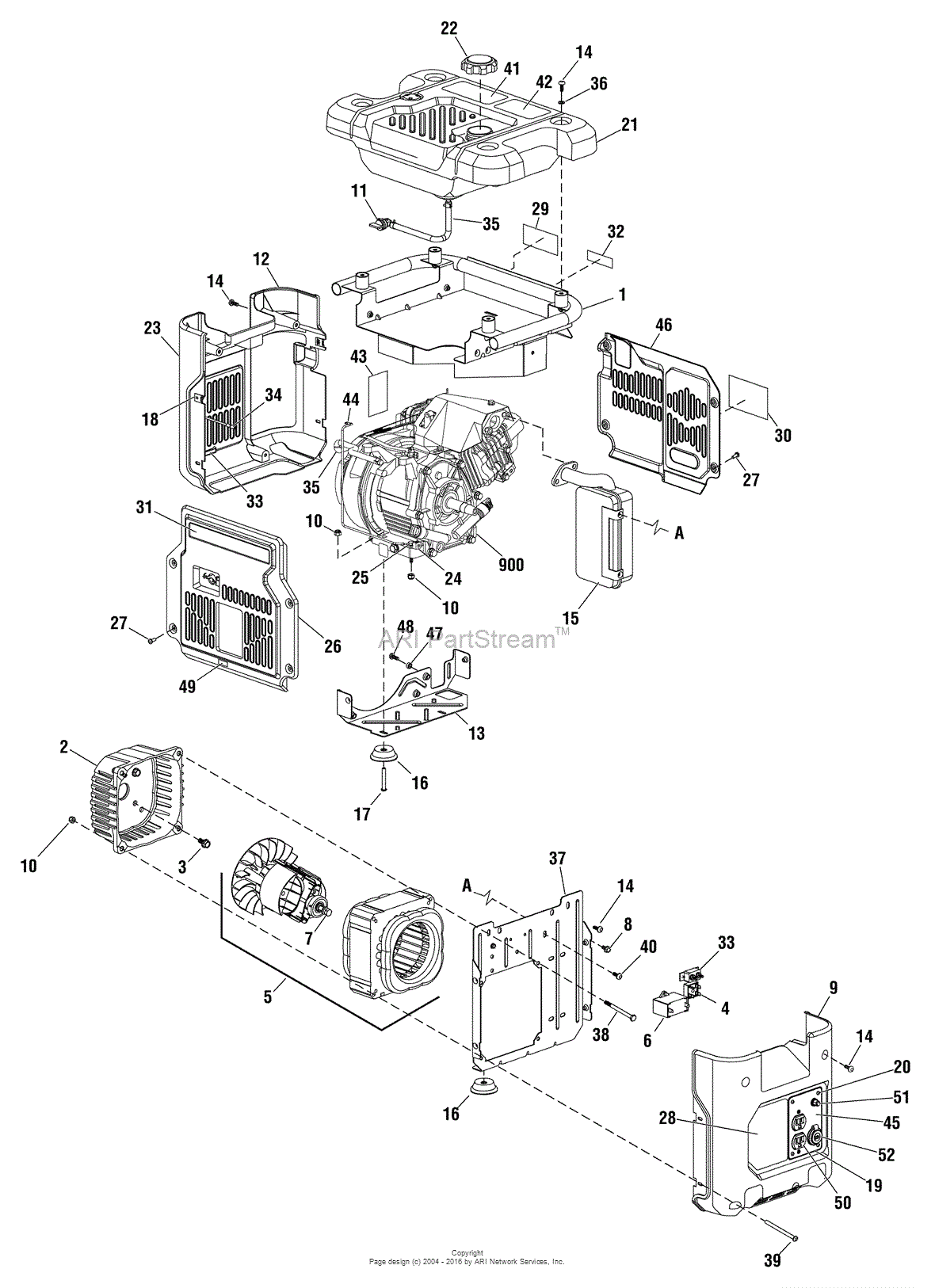 Briggs and Stratton Power Products 030480-0 - 1,850 Watt PowerBoss ...