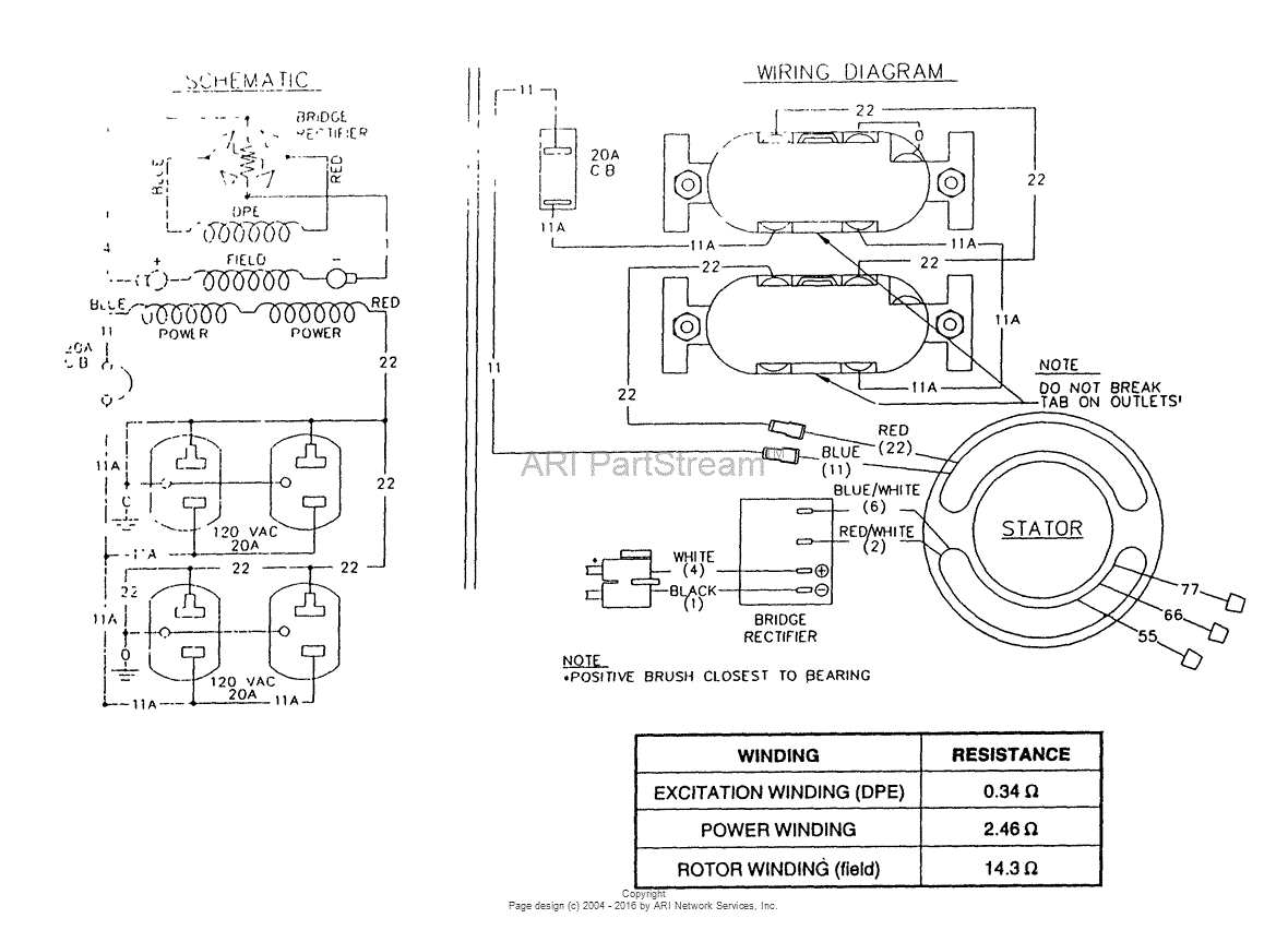 Briggs and Stratton Power Products 9446-2 - 580.326971 ... craftsman generator wiring diagram 
