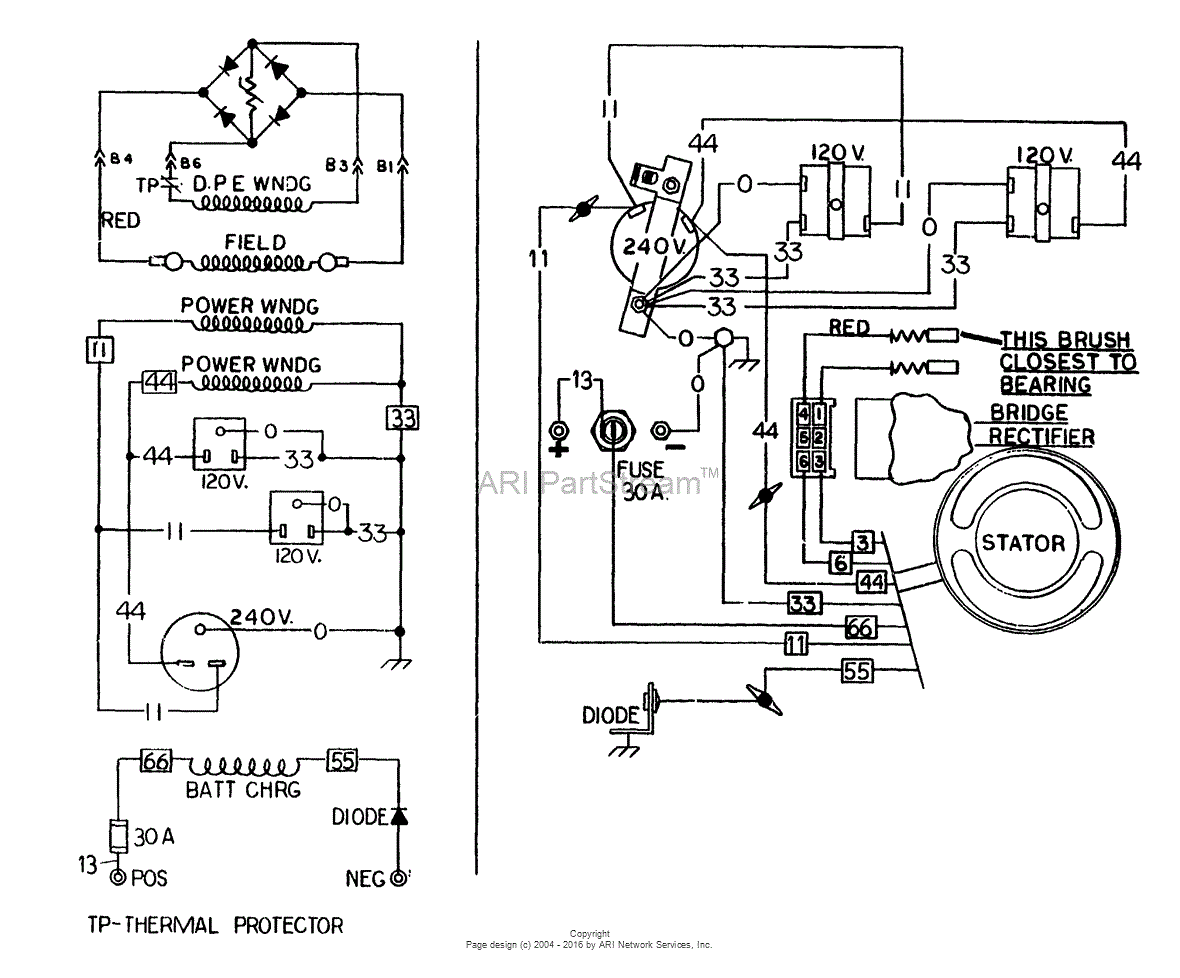 Briggs and Stratton Power Products 8762-1 - 580.328191 ... craftsman generator wiring diagram 