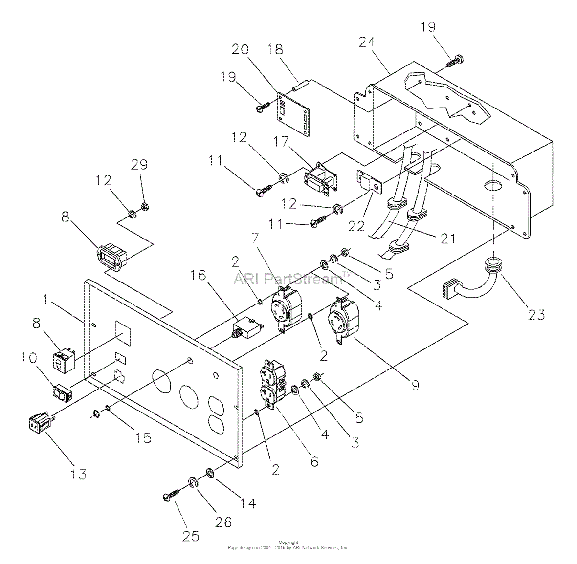 Briggs and Stratton Power Products 1656-1 - 4,000 Watt Parts Diagram ...