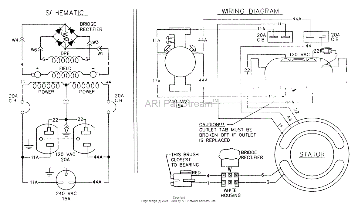 Briggs and Stratton Power Products 5508-0 - T4019, 4,000 Watt Parts ...