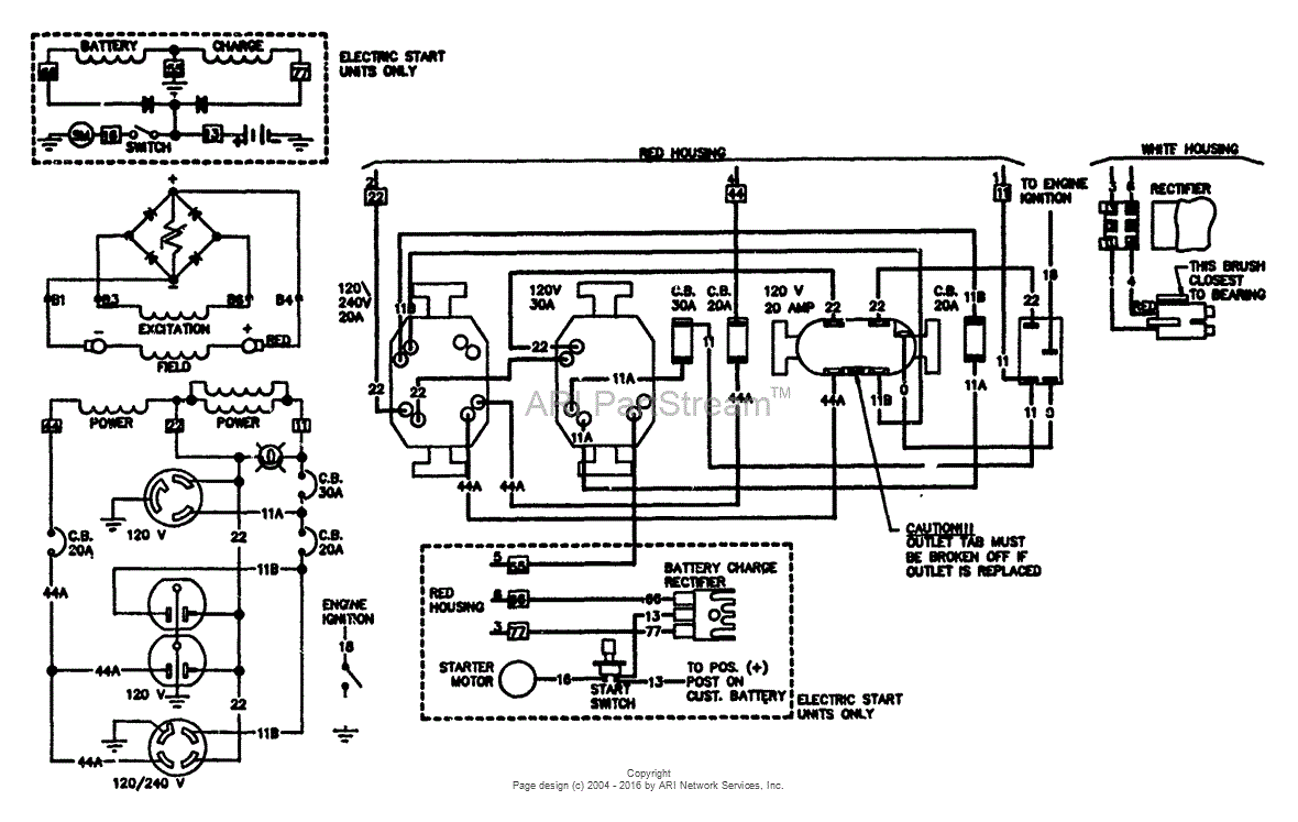 Briggs and Stratton Power Products 8866-2 - L4000E, 4,000 ... generac 5000 generator wiring diagram 