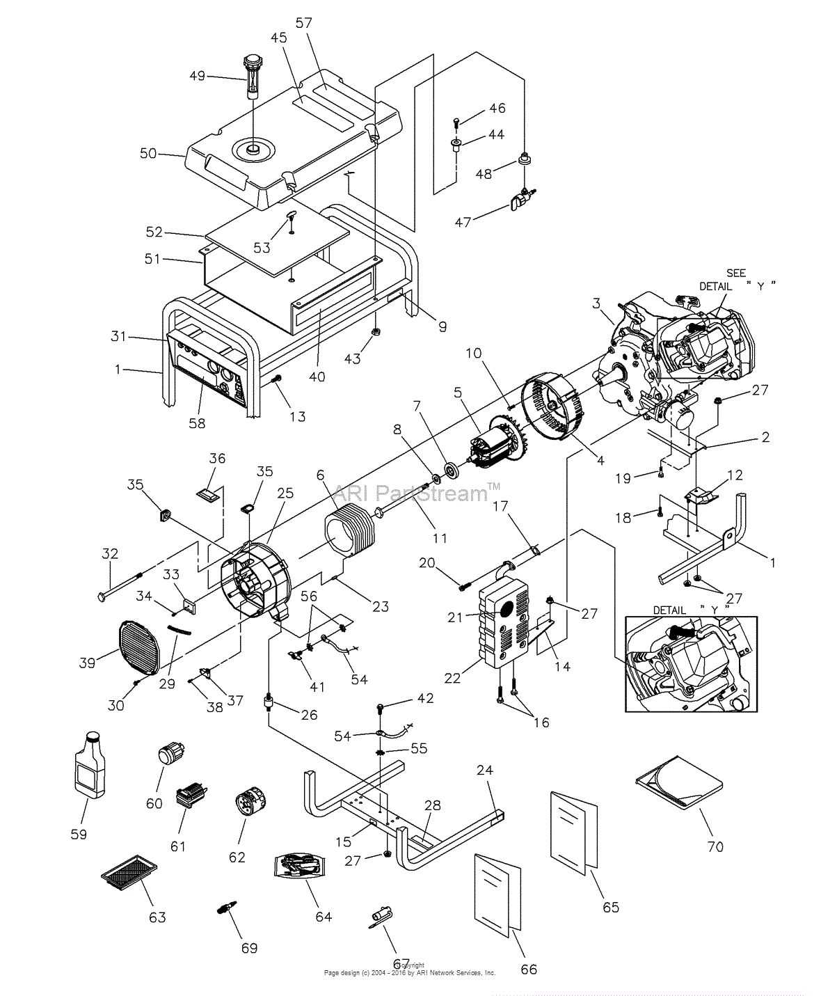 Briggs and Stratton Power Products 9777-3 - 4,000 XL Parts Diagram for ...