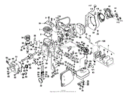 Briggs and Stratton Power Products 8748-0 - 750 Watt Parts Diagram for 1.6 Horsepower Engine Kawasaki