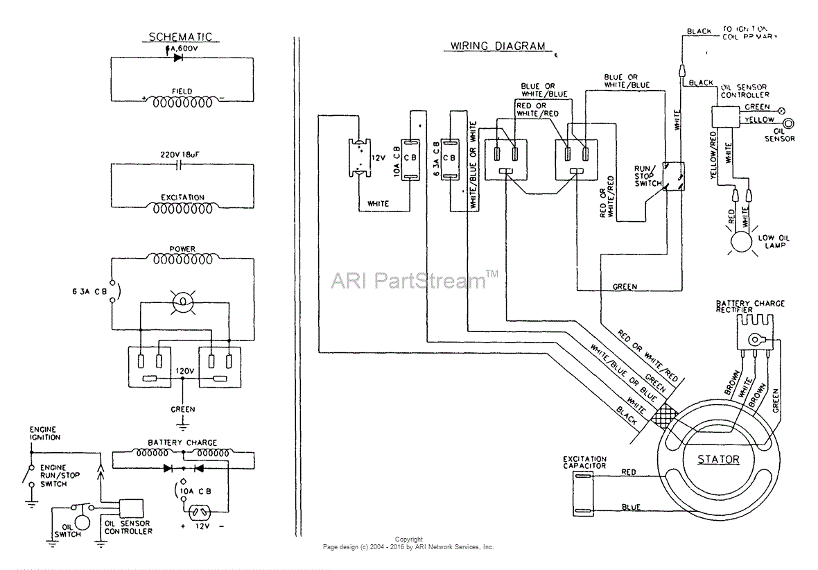 Briggs and Stratton Power Products 9482-0 - 750 Watt Parts Diagram for ...