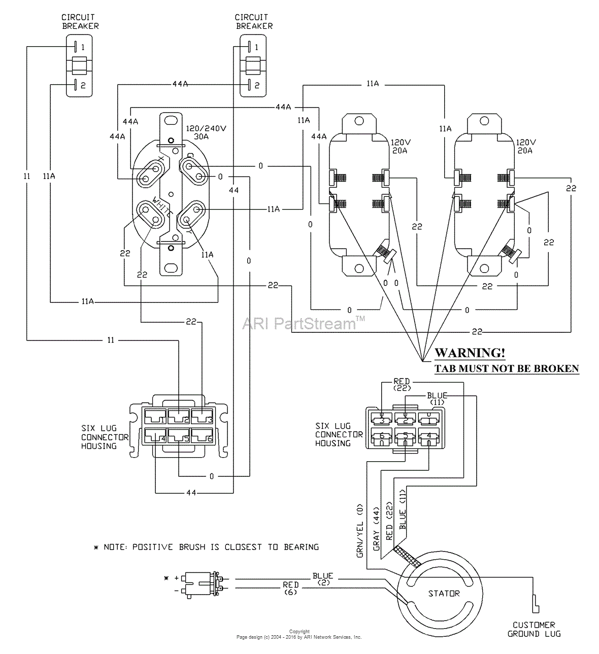 Briggs and Stratton Power Products 1654-0 - 5,500 Watt Parts Diagram ...