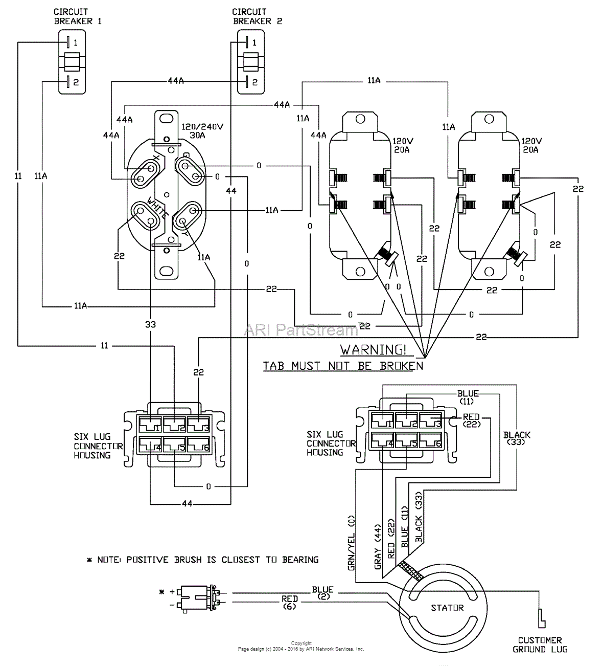 Briggs and Stratton Power Products 1654-1 - 5,500 Watt Parts Diagram ...