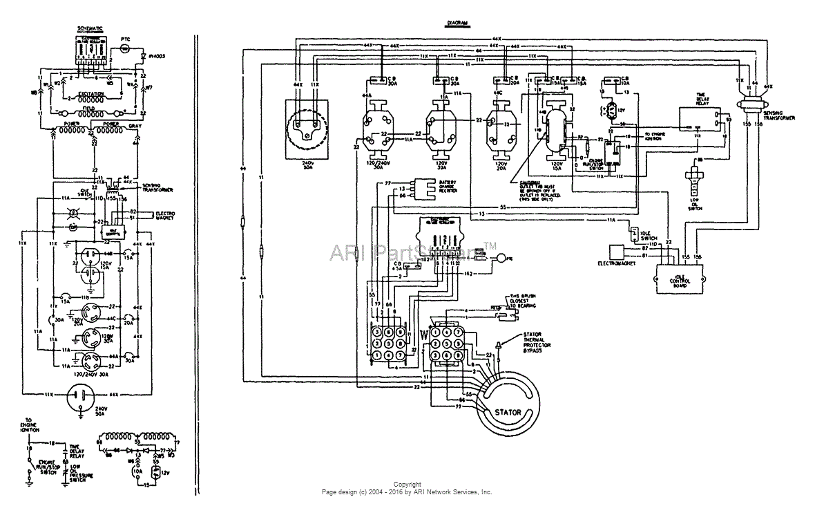 Briggs And Stratton Power Products 9099 2 6 000 Watt Parts Diagram For Electrical Schematic Wiring Diagram