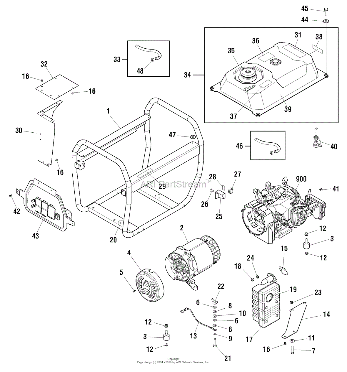 Briggs and Stratton Power Products 030594A-01 - 6,250 Watt Troy Bilt ...