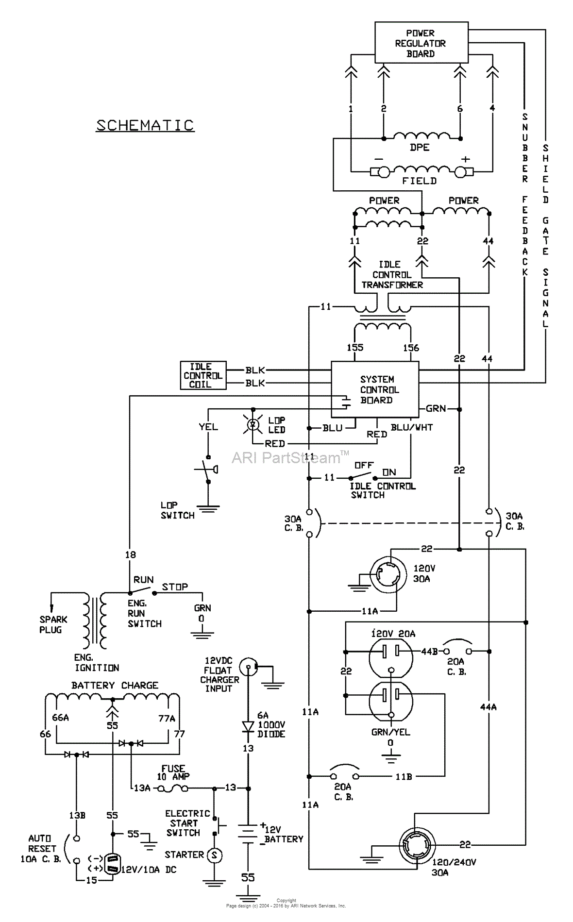 Briggs and Stratton Power Products 1657-2 - 7,000 EXL Parts Diagram for ...