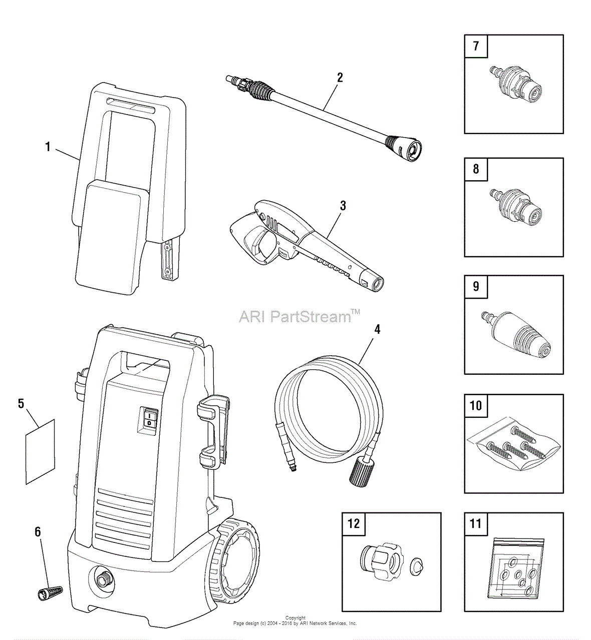 Briggs and Stratton Power Products 020654-00 - 1,700 PSI Briggs ...