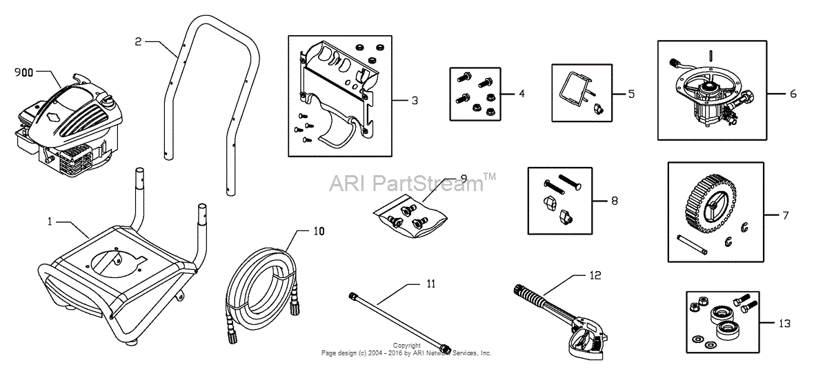 Briggs and Stratton Power Products 020292-0 - 2,200 PSI Troy-Bilt Parts ...