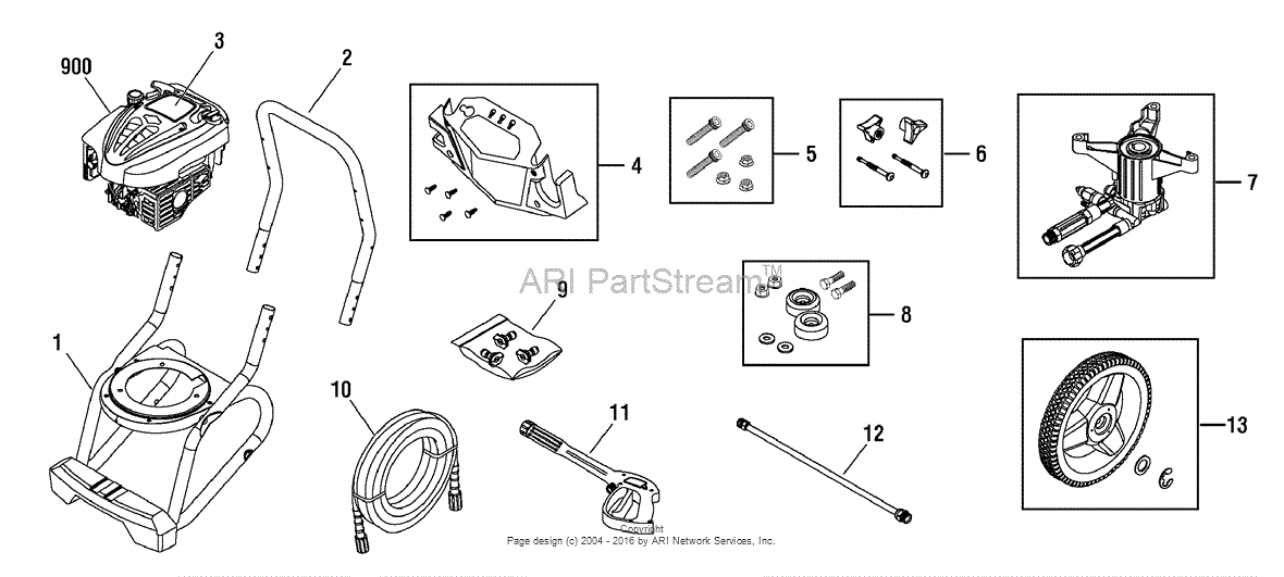 Briggs and Stratton Power Products 020413-1 - 2,500 PSI Troy-Bilt Parts ...