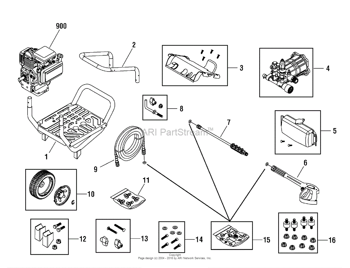 Briggs and Stratton Power Products 020570-01 - 3,000 PSI Power Flow Plus,  Briggs & Stratton Parts Diagram for Power Flow (80005712)