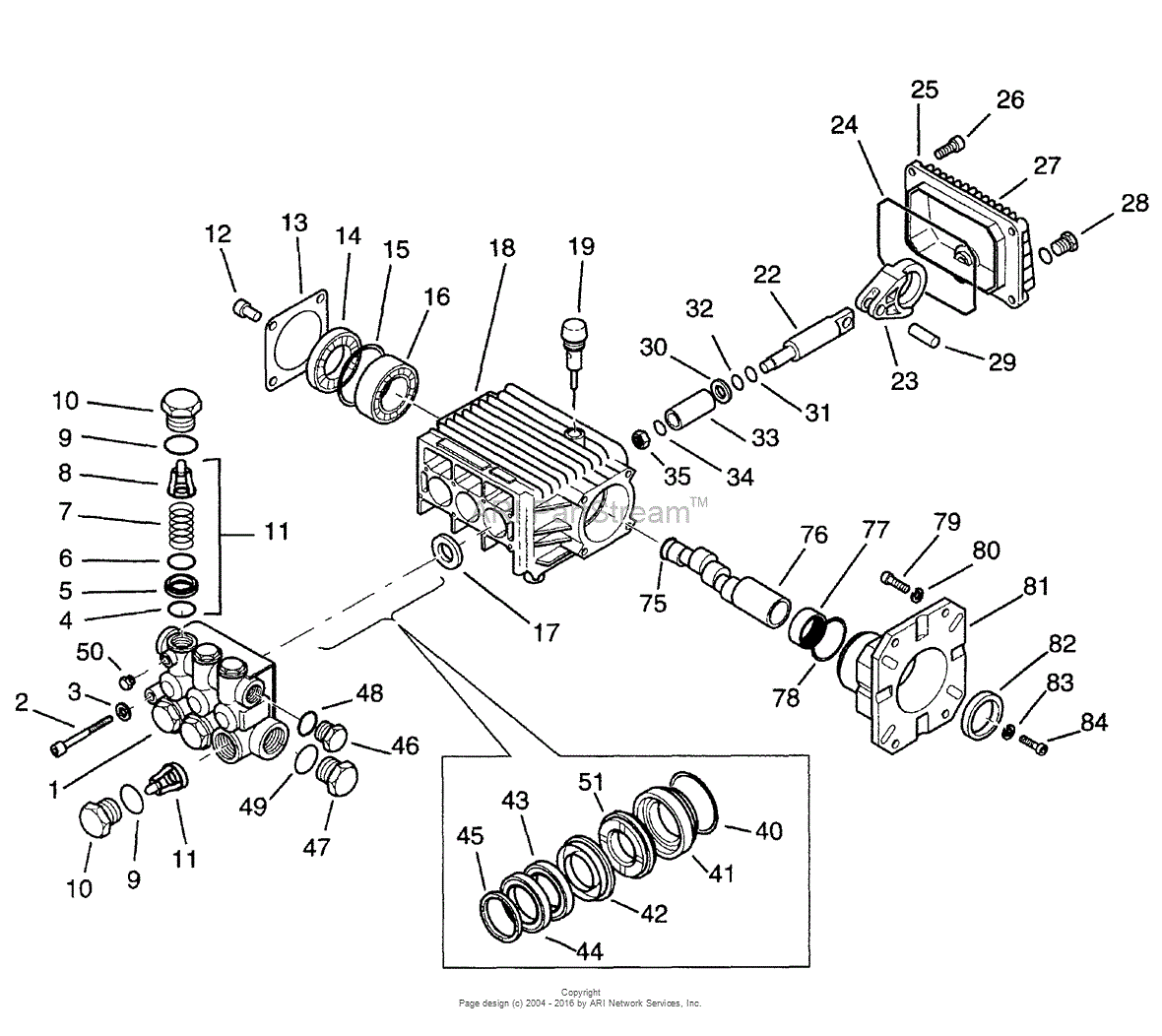 Briggs And Stratton Power Products 1295-0 - 3,200 Psi Parts Diagram For 