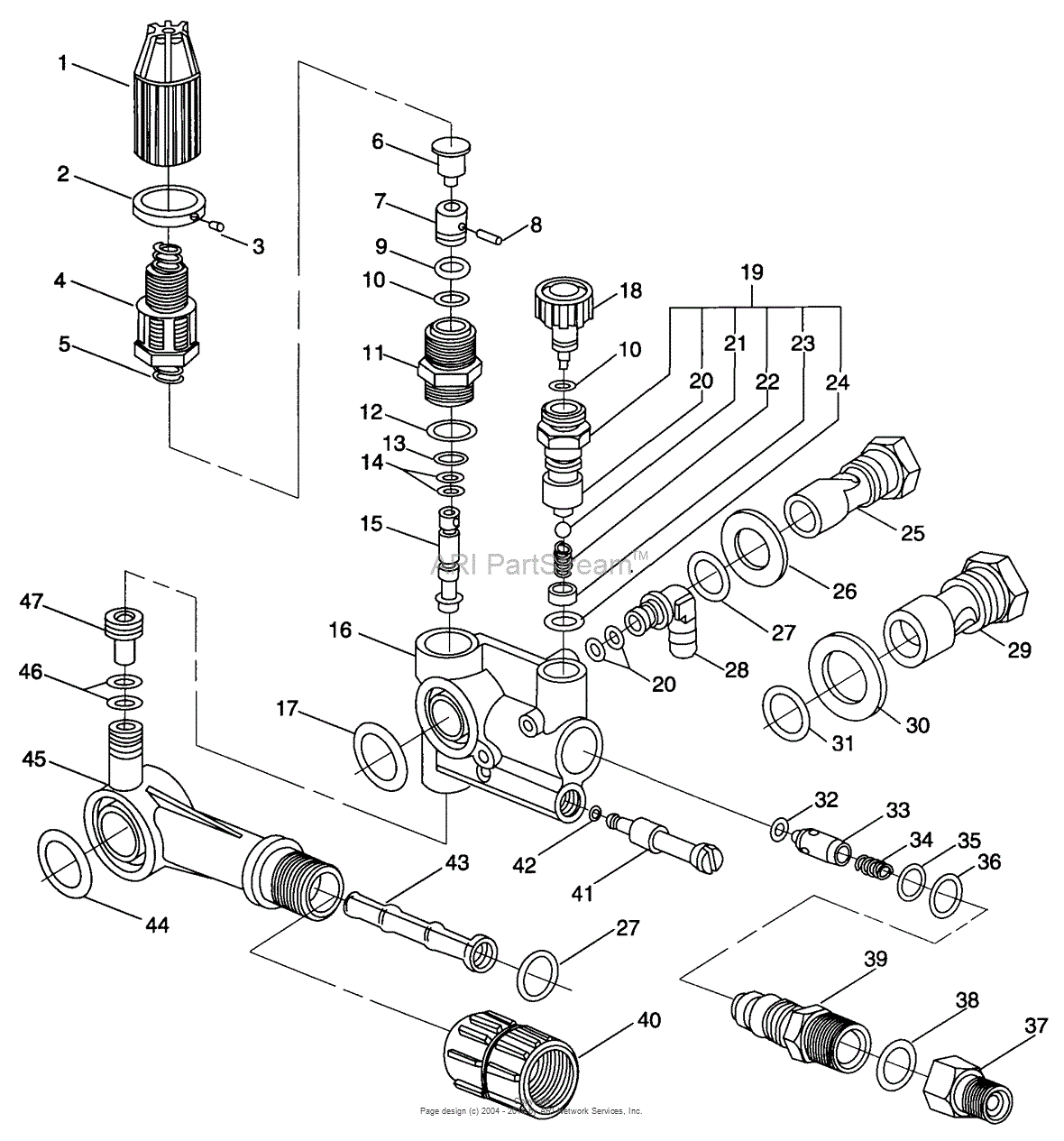 Briggs and Stratton Power Products A2701 Pressure Washer Pumps Parts ...