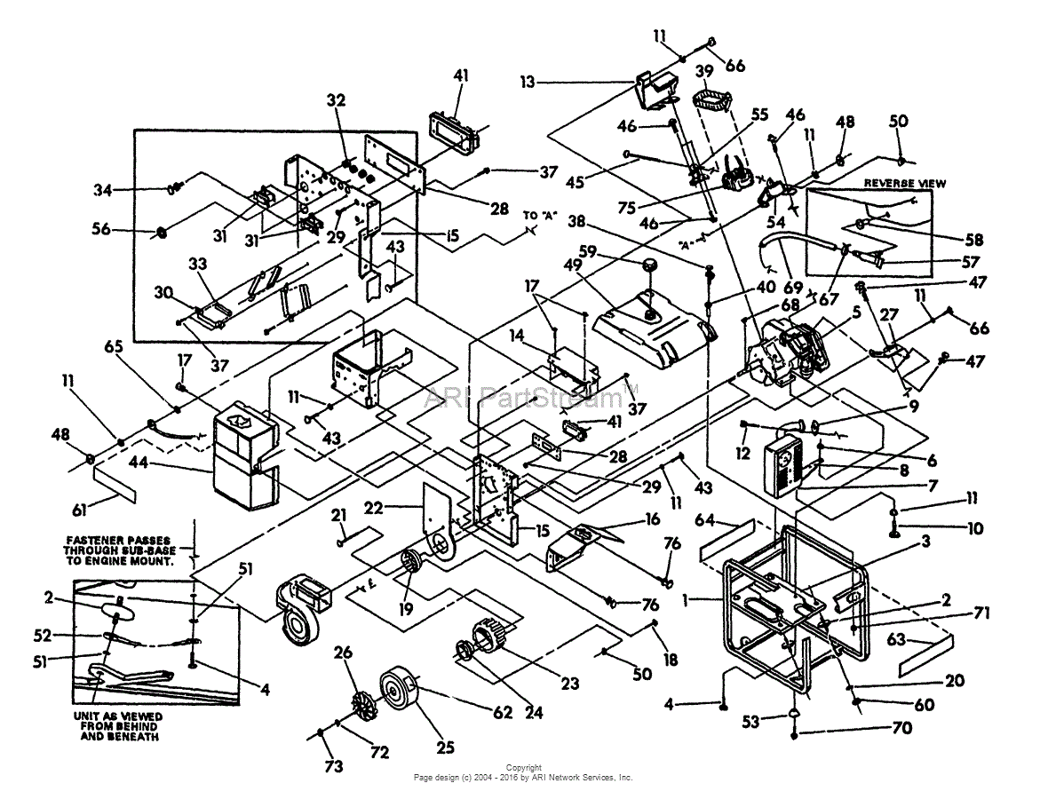 Briggs and Stratton Power Products 9589-0 - CCW170, 170A Parts Diagram ...