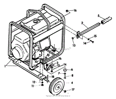 Briggs and Stratton Power Products 9221-0 - Portable Wheel Kit Parts