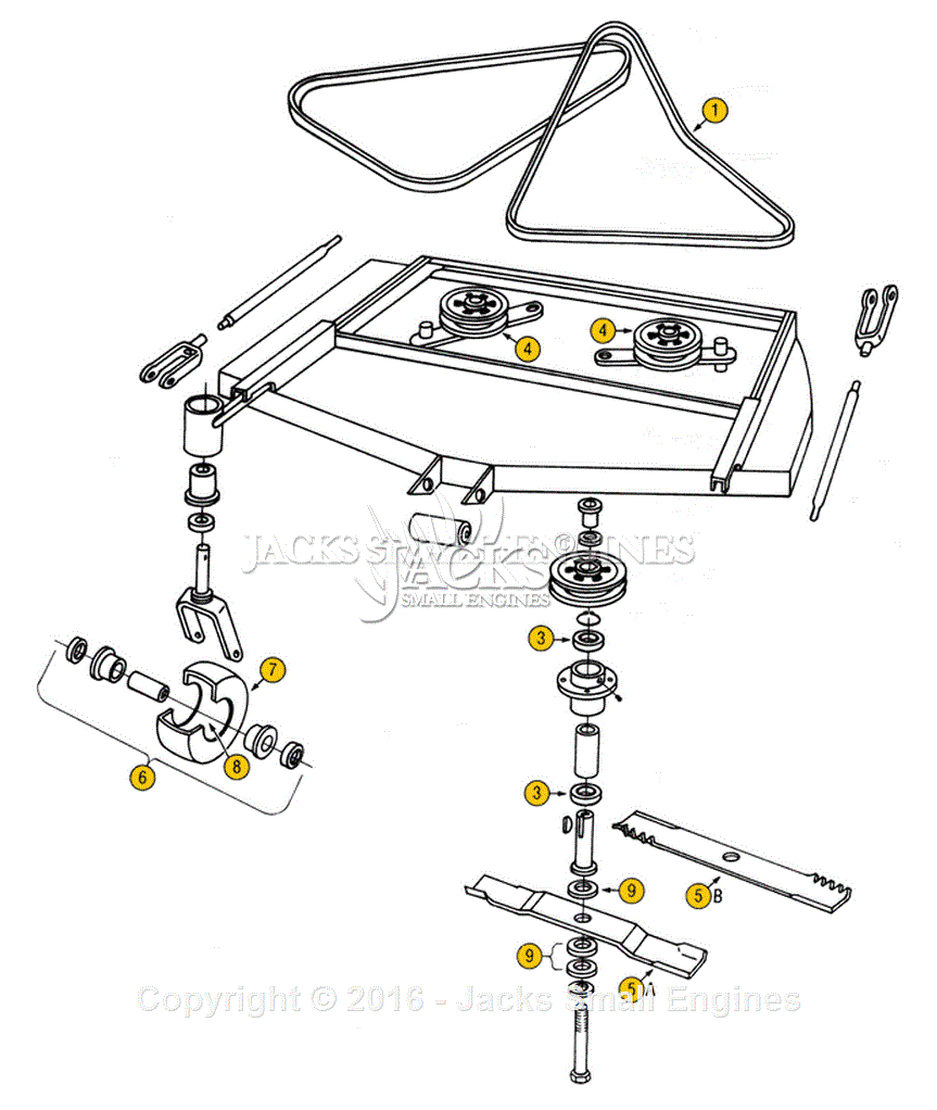 Grasshopper 6372 Parts Diagram For Deck Mower