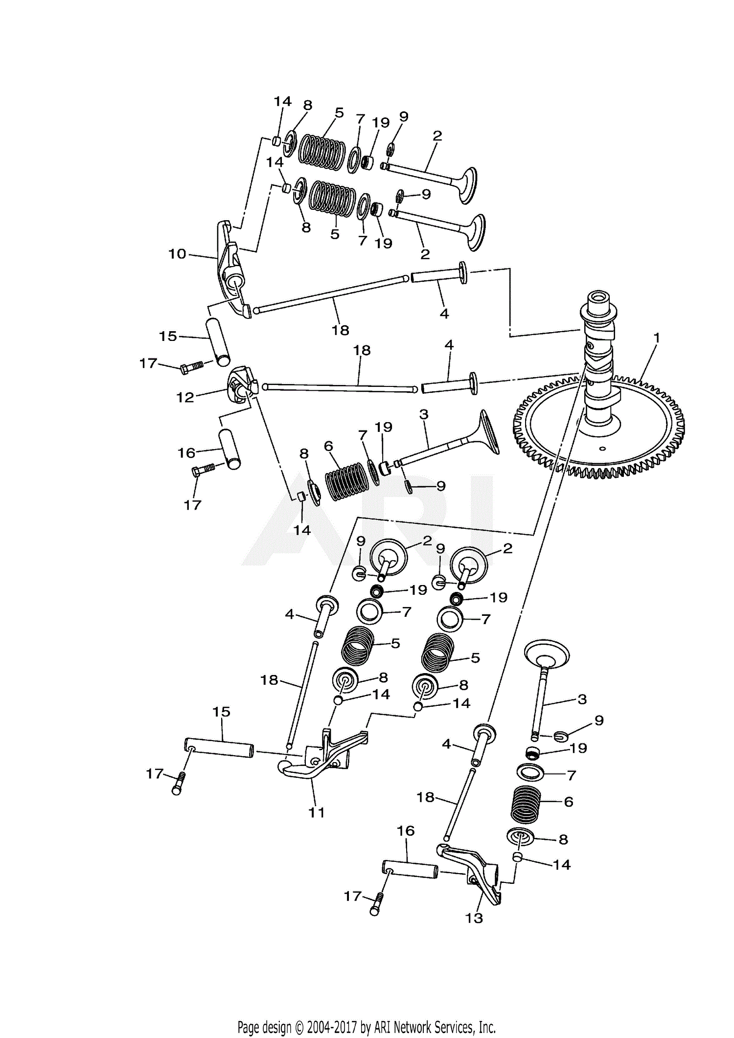 Gravely 08201220 - MX825v - EFI Parts Diagram for Camshaft ... 3 2 honda motor diagram 